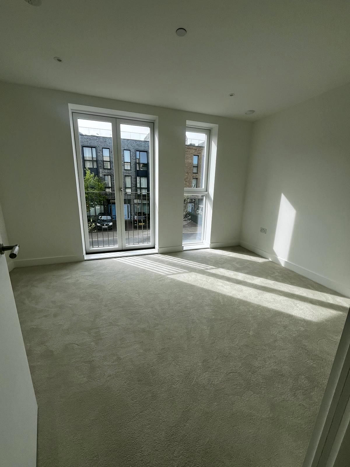 Bright finished room ready for handover